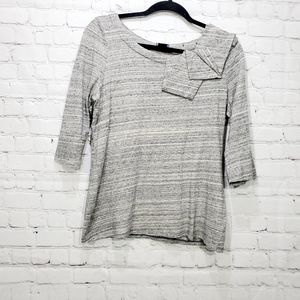 3x20 Anthropologie Heather's grey 3/4 sleeve top